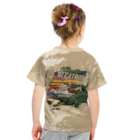 Alligator Alcatraz Retro Kid T Shirt The Swamp - Wonder Print Shop