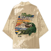 Alligator Alcatraz Retro Kimono The Swamp - Wonder Print Shop