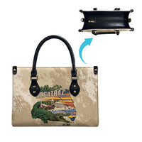 Alligator Alcatraz Retro Leather Bag The Swamp - Wonder Print Shop