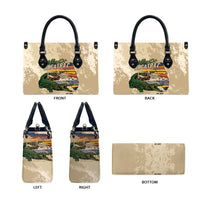 Alligator Alcatraz Retro Leather Bag The Swamp - Wonder Print Shop
