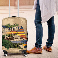 Alligator Alcatraz Retro Luggage Cover The Swamp - Wonder Print Shop