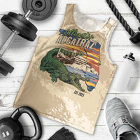 Alligator Alcatraz Retro Men Tank Top The Swamp - Wonder Print Shop