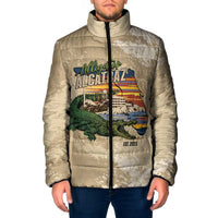 Alligator Alcatraz Retro Padded Jacket The Swamp - Wonder Print Shop