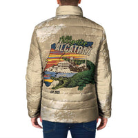 Alligator Alcatraz Retro Padded Jacket The Swamp - Wonder Print Shop