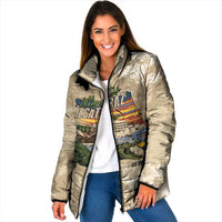 Alligator Alcatraz Retro Padded Jacket The Swamp - Wonder Print Shop