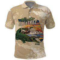 Alligator Alcatraz Retro Polo Shirt The Swamp - Wonder Print Shop