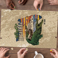 Alligator Alcatraz Retro Puzzle The Swamp - Wonder Print Shop