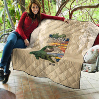 Alligator Alcatraz Retro Quilt The Swamp - Wonder Print Shop