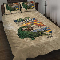 Alligator Alcatraz Retro Quilt Bed Set The Swamp - Wonder Print Shop
