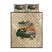 Alligator Alcatraz Retro Quilt Bed Set The Swamp - Wonder Print Shop