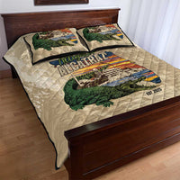 Alligator Alcatraz Retro Quilt Bed Set The Swamp - Wonder Print Shop