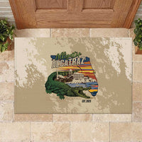 Alligator Alcatraz Retro Rubber Doormat The Swamp - Wonder Print Shop
