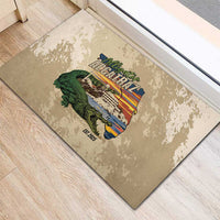 Alligator Alcatraz Retro Rubber Doormat The Swamp - Wonder Print Shop