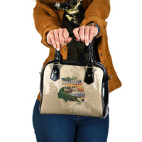Alligator Alcatraz Retro Shoulder Handbag The Swamp - Wonder Print Shop