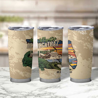 Alligator Alcatraz Retro Tumbler Cup The Swamp - Wonder Print Shop