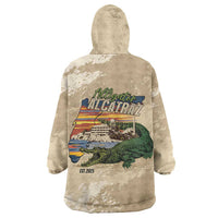 Alligator Alcatraz Retro Wearable Blanket Hoodie The Swamp - Wonder Print Shop