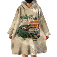 Alligator Alcatraz Retro Wearable Blanket Hoodie The Swamp - Wonder Print Shop