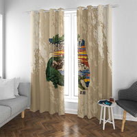 Alligator Alcatraz Retro Window Curtain The Swamp - Wonder Print Shop