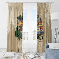 Alligator Alcatraz Retro Window Curtain The Swamp - Wonder Print Shop