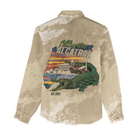 Alligator Alcatraz Retro Women Casual Shirt The Swamp - Wonder Print Shop