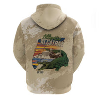 Alligator Alcatraz Retro Zip Hoodie The Swamp - Wonder Print Shop