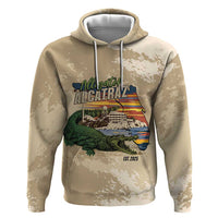 Alligator Alcatraz Retro Zip Hoodie The Swamp - Wonder Print Shop