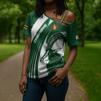 Zimbabwe Sables Afro Batik Personalized Cross Shoulder Shirt