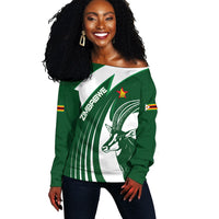 Zimbabwe Sables Afro Batik Personalized Off Shoulder Sweater