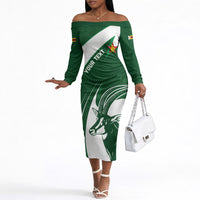 Zimbabwe Sables Afro Batik Personalized Off The Shoulder Long Sleeve Dress