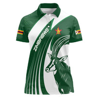 Zimbabwe Sables Afro Batik Personalized Women Polo Shirt