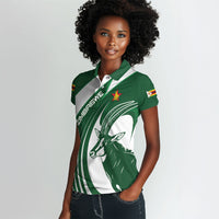 Zimbabwe Sables Afro Batik Personalized Women Polo Shirt