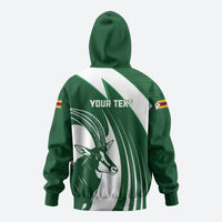Zimbabwe Sables Afro Batik Personalized Zip Hoodie