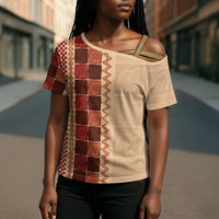 Zimbabwe Heritage Kudhinda Inspired Print Cross Shoulder Shirt