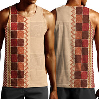 Zimbabwe Heritage Kudhinda Inspired Print Men Tank Top