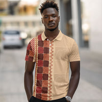 Zimbabwe Heritage Kudhinda Inspired Print Polo Shirt