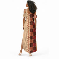 Zimbabwe Heritage Kudhinda Inspired Print Summer Maxi Dress