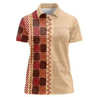 Zimbabwe Heritage Kudhinda Inspired Print Women Polo Shirt