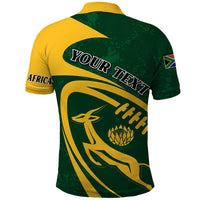 Personalised South Africa Rugby 2023 Polo Shirt Bokke Champions Sporty Dynamics - Wonder Print Shop