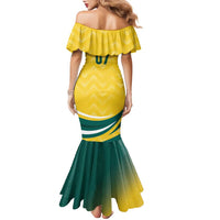 Australia 2024 Olympics Custom Family Matching Mermaid Dress and Hawaiian Shirt Rise of the Roos LT7 - Wonder Print Shop