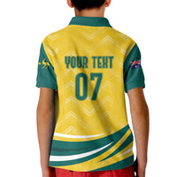 Australia 2024 Olympics Custom Kid Polo Shirt Rise of the Roos - Wonder Print Shop