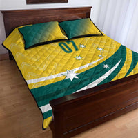 Australia 2024 Olympics Custom Quilt Bed Set Rise of the Roos - Wonder Print Shop