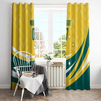 Australia 2024 Olympics Custom Window Curtain Rise of the Roos - Wonder Print Shop