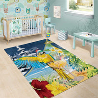 Funny Tropical Christmas Area Rug Tis The Season To Get Tipsy LT7 - Wonder Print Shop
