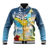 Funny Tropical Christmas Baseball Jacket Tis The Season To Get Tipsy LT7 - Wonder Print Shop