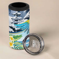 Funny Tropical Christmas 4 in 1 Can Cooler Tumbler Tis The Season To Get Tipsy LT7 - Wonder Print Shop