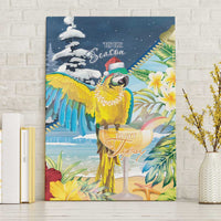 Funny Tropical Christmas Canvas Wall Art Tis The Season To Get Tipsy LT7 - Wonder Print Shop