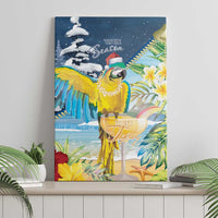 Funny Tropical Christmas Canvas Wall Art Tis The Season To Get Tipsy LT7 - Wonder Print Shop