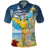 Funny Tropical Christmas Polo Shirt Tis The Season To Get Tipsy - Wonder Print Shop