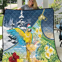 Funny Tropical Christmas Quilt Tis The Season To Get Tipsy - Wonder Print Shop