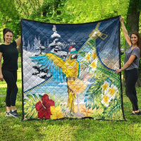 Funny Tropical Christmas Quilt Tis The Season To Get Tipsy - Wonder Print Shop